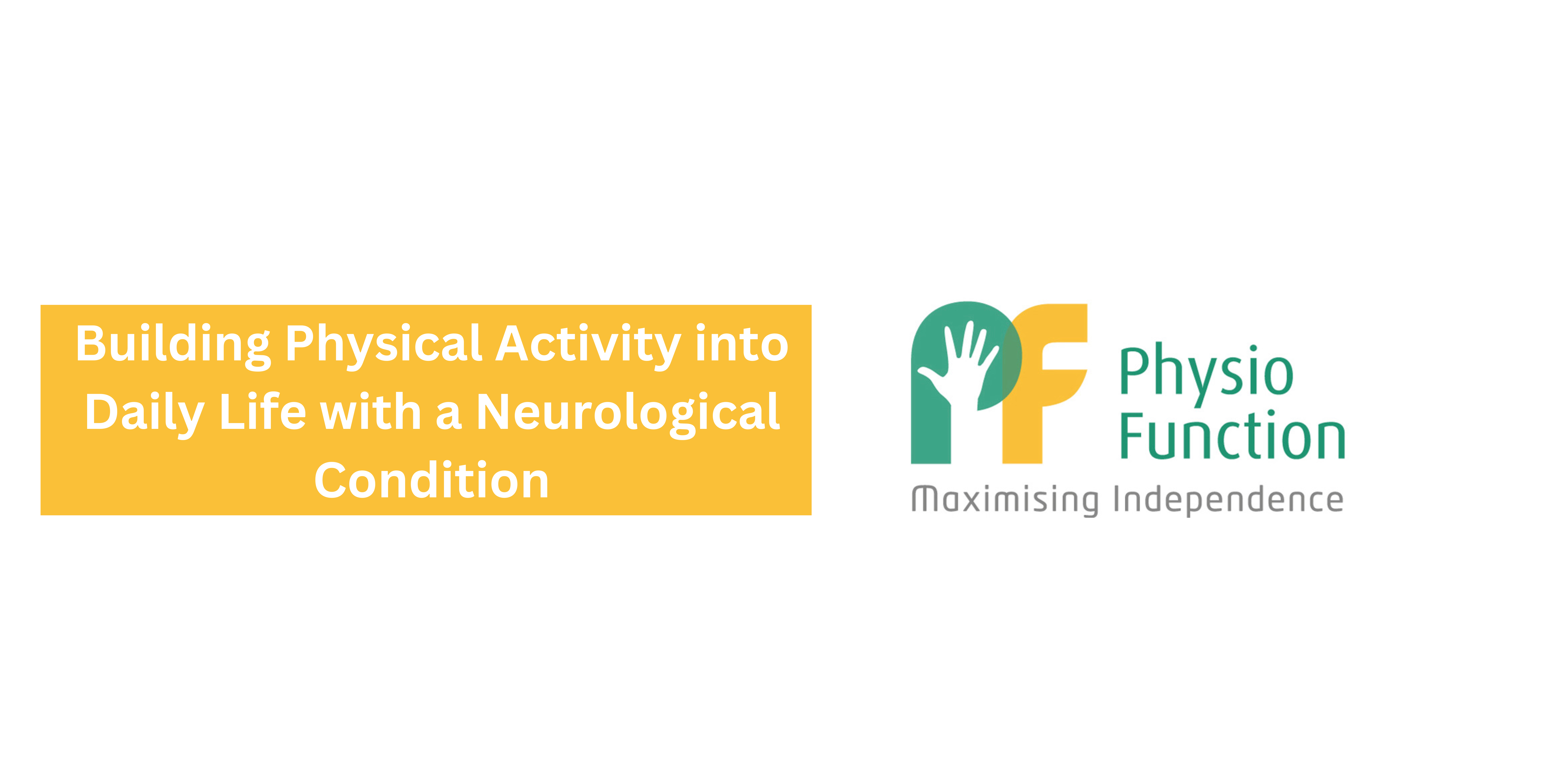 Building Physical Activity into Daily Life banner